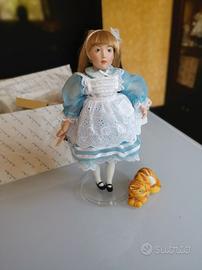 Alice in wonderland bambola porcellana