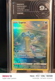 Lapras GG05/GG70 Crown Zenith AiGrading 9.5
