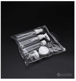 Kit 9 Pezzi Contenitori Viaggio Liquidi - Flaconi Senza BPA Per Aereo, 75ml E 20ml - Foto 4