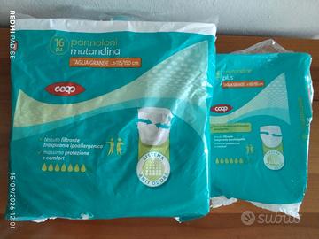 Pannoloni + Mutandina per adulti, Coop