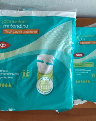 Pannoloni + Mutandina per adulti, Coop