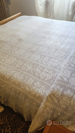Coperta letto matrimoniale uncinetto antica