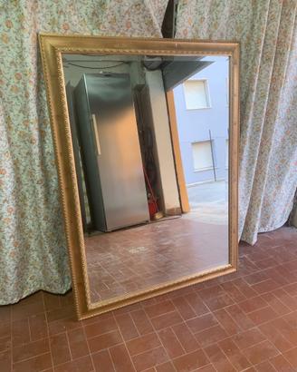 Specchio Vintage con cornice in legno (78x120)
