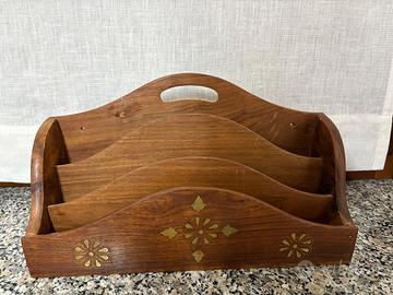 Portalettere in legno appendibile