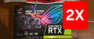 SOLO OGGI 2x ROG STRIX RTX 2080Ti OC 11GB – 380 € 