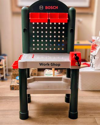 Banco lavoro Klein-Bosch con morsa e contenitori