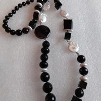 collana perle barocco e pietra dura