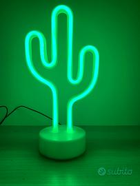 Lampada Neon forma di Cactus