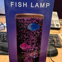 Lampada Lava per Pesci Finti Acquario a Bolle LED,