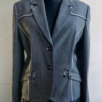 Blazer in Tweed Grigio  Made in Italy tg.50 IT