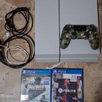 playstation 4 white 500 gb controller e 2 giochi