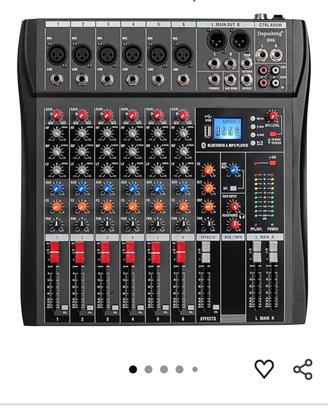 Mixer  6+2 canali Bluetooth 