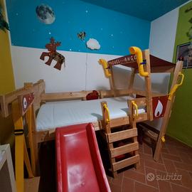 letto a soppalco pompieri 