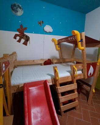 letto a soppalco pompieri 