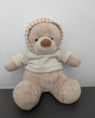 Orsacchiotto con felpa e cappuccio removibile 