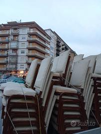 70 sedie con struttura in alluminio 