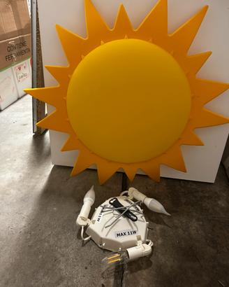 Lampada a forma del solle