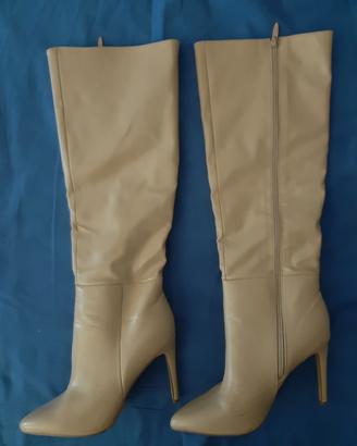 Stivali donna Zuiki al ginocchio misura 40 beige