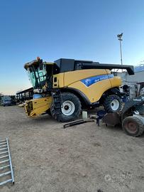 mietitrebbia new holland cr960 con barra grano 7 m