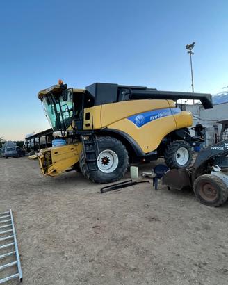 mietitrebbia new holland cr960 con barra grano 7 m