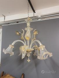 lampadario in vetro di murano 