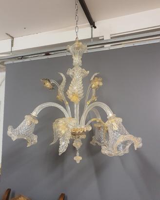 lampadario in vetro di murano 