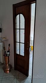 Porte interne, scorrevoli, soffietto,con vetro