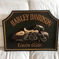 Quadro in legno Harley Davidson