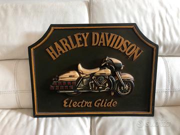 Quadro in legno Harley Davidson