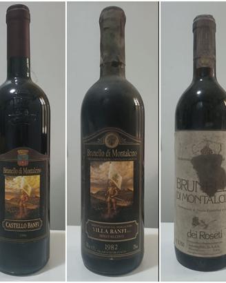 Lotto di 8 bottiglie vini pregiati da collezione
