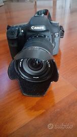CANON EOS 7 D+ EFS 18-135 ,  paraluce  e accessori