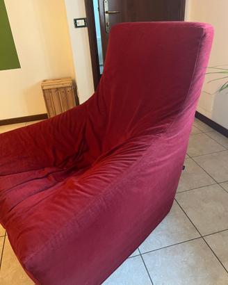 Poltrona design Jesse rossa