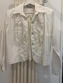 camicia bianca vintage  cotone 100%