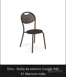 2 sedie emu cupole marrone india