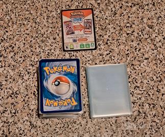 POKEMON LOTTO 125 CARTE+ 125 SLEVEES. TUTTO IN CON