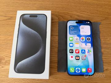 🚨 IPHONE 15 PRO Blu come NUOVO Apple Store 85%🔋