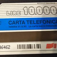 Carta Telefonica lire 10000 1993 Carta Infinita