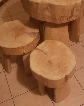 tavolo artigianale in legno 