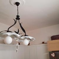 SOLO 200 EURO - 5 LAMPADARI IN FERRO BATTUTO A LED