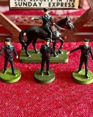 Subbuteo - Lotto 4 personaggi polizia stadio