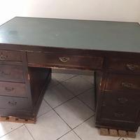 Antica scrivania ministeriale stile old England