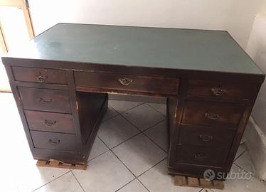 Antica scrivania ministeriale stile old England