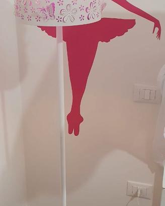 Lampade coordinate cameretta bambina farfalle viol