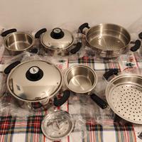 batteria pentole 16 pezzi - nuova