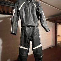 Tuta da moto in pelle divisibile A-Pro