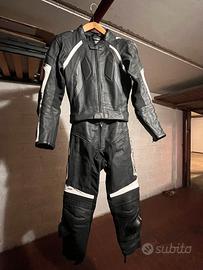 Tuta da moto in pelle divisibile A-Pro
