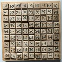 TABELLINA Matematica in Legno X Bambini Giochi Edu