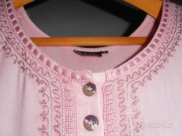 Vestito rosa lungo tg. L