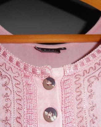 Vestito rosa lungo tg. L