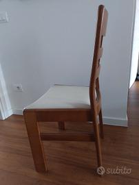 sedie in noce massello